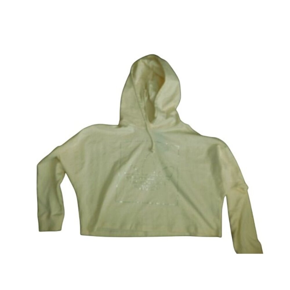 Adidas Size M Medium Crop Bling Hoodie Sweatshirt NWT